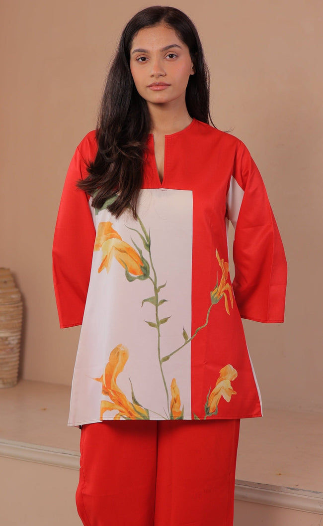 Red Blossom Co-Ord Hover Image