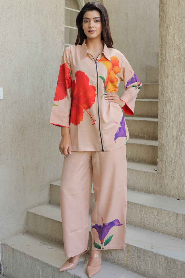 Pink Floral Co-Ord Set Main Image