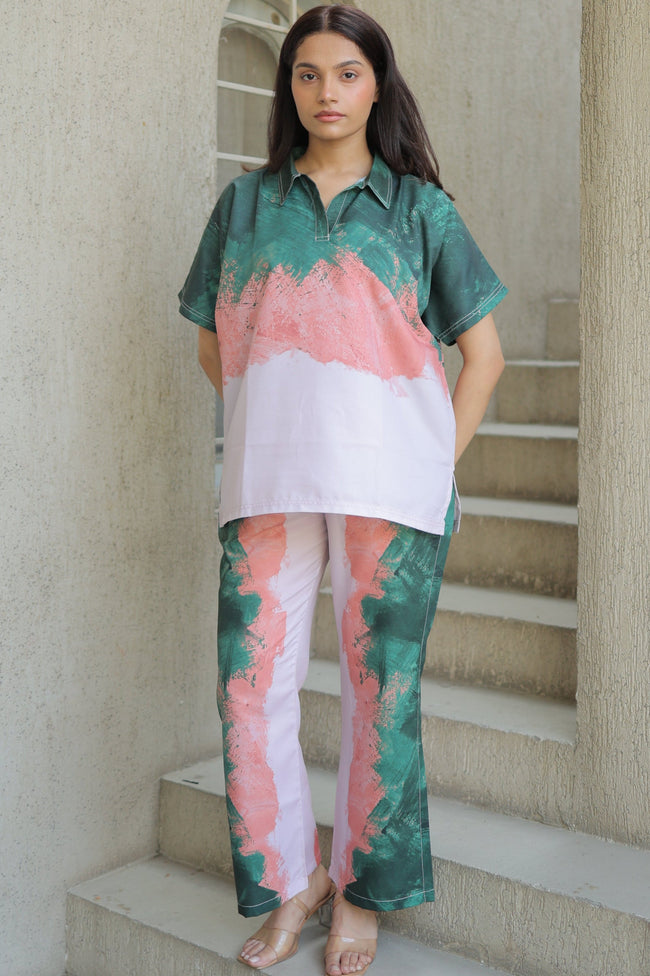 Art Bloom textured Co-ord Set Main Image