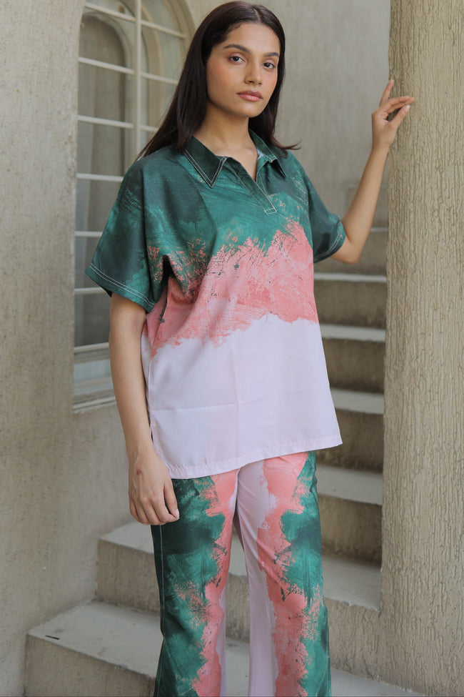 Art Bloom textured Co-ord Set Hover Image