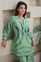 Sage Green Water color Printed Set