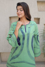 Sage Green Water color Printed Set