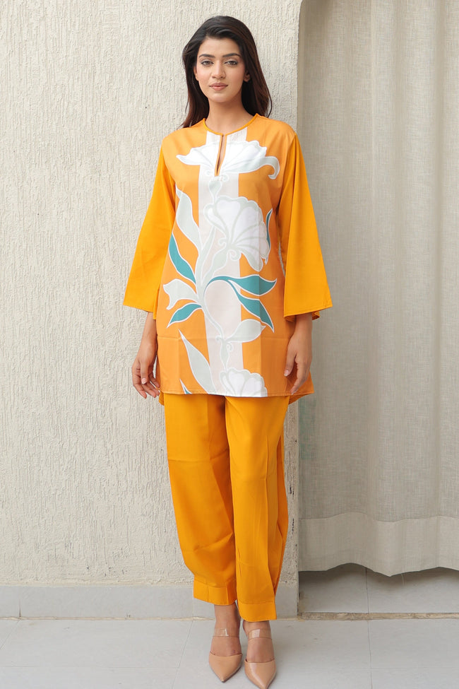 Yellow Whisper floral Co-Ord Set Main Image