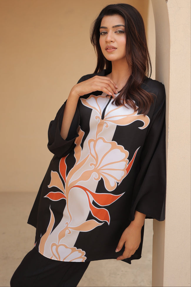 Midnight whisper floral Co-ord Set Hover Image