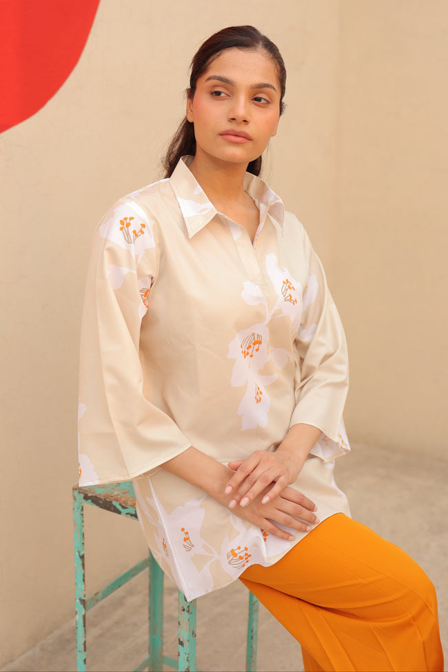 Beige Blossom Outfit Hover Image